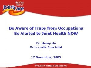 Be Aware of Traps from Occupations Be Alerted