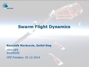 Swarm Flight Dynamics Ruaraidh Mackenzie Detlef Sieg HSOGFE