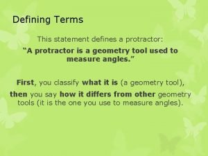 Defining terms geometry Defining terms geometry