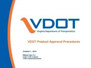 Vdot approved list