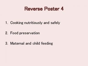 Food preservation poster