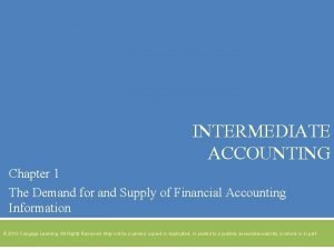 Intermediate accounting chapter 1
