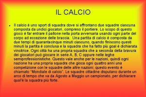 Giochi da calcio