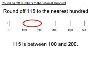 Rounding Off Numbers to the Nearest Hundred Round