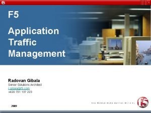 Application traffic management