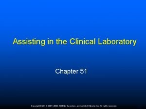Chapter 45 introduction to the clinical laboratory