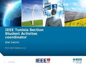 IEEE Tunisia Section Student Activites coordinator Bilel Dekhili