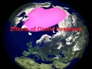 Ozone depletion effects on humans