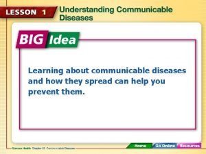 Learning about communicable diseases and how they spread