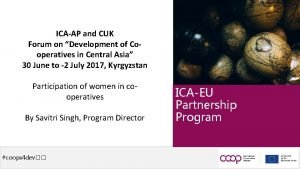 ICAAP and CUK Forum on Development of Cooperatives