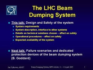 Lhc beam dump