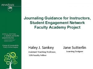 Student engagement network