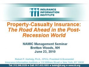 PropertyCasualty Insurance The Road Ahead in the Post