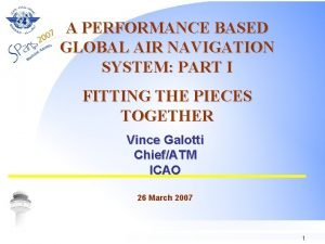 Global air navigation plan