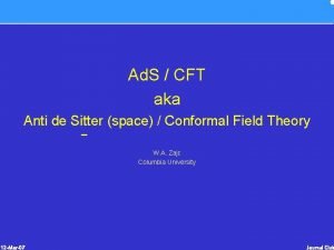 De sitter space