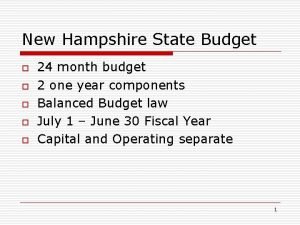 New hampshire state budget
