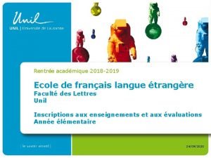 Unil lettres calendrier académique Unil lettres calendrier académique