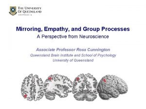 Mirroring Empathy and Group Processes A Perspective from