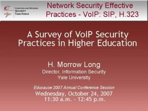 Sip security best practice