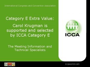 International Congress and Convention Association Category E Extra