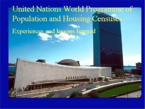 United Nations World Programme of Population and Housing