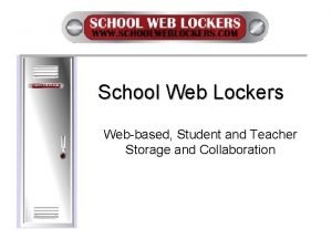 School web lockers