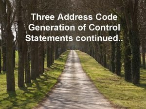 Three address code