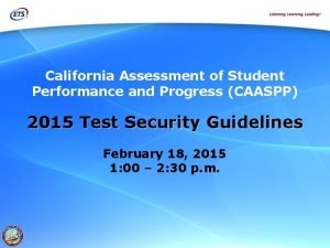 Caaspp security affidavit
