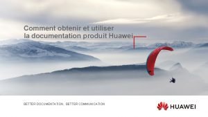 Huawei documentation