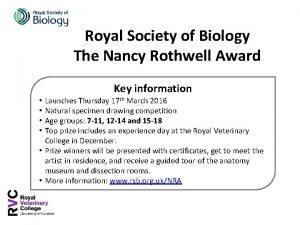 Nancy rothwell award