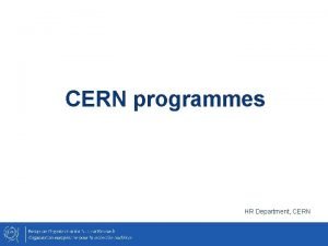 Cern hr department