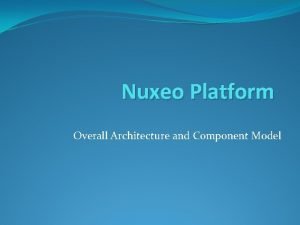 Nuxeo architecture