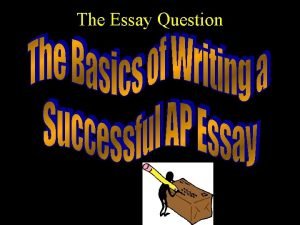 Types of essay question