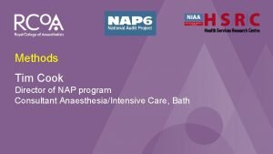 NAP 6 Perioperative Anaphylaxis Methods m Tim Cook