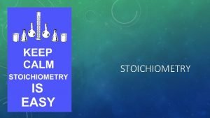In a chemical reaction stoichiometry refers to