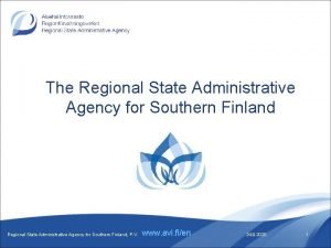 Regional state administrative agency