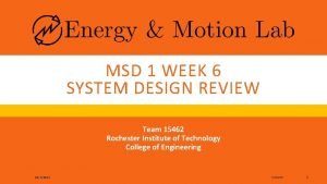 Msd basics review