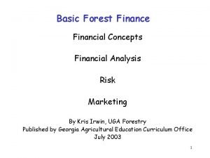 Forest finance