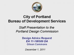 City of portland development services