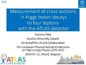 126 Measurement of cross sections in Higgs boson