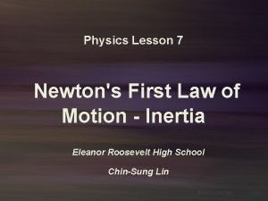 Newton's first law roller coaster