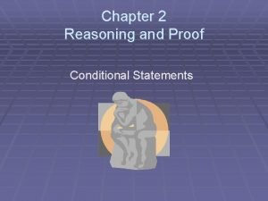 Proving conditional statements