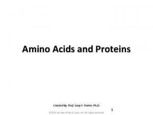 Amino acid structures