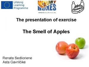Smell of apple