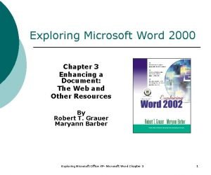 Microsoft word chapter 3