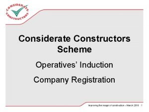 Considerate constructors best practice hub