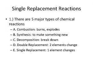 Double replacement reaction