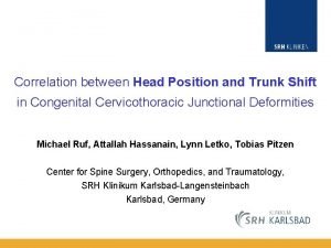 Correlation between Head Position and Trunk Shift in