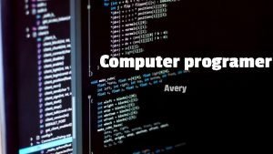 Job description computer programmer