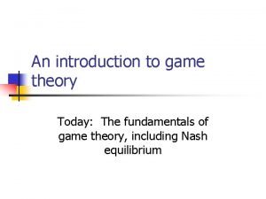 Game theory dominant strategy